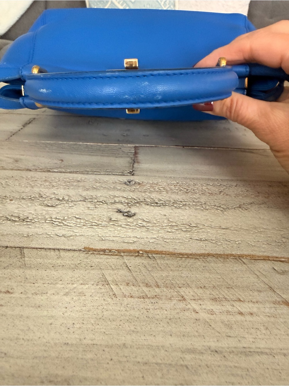 Fendi Peekaboo Mini in Electric Blue with Gold Hardware - Picture 10 of 16